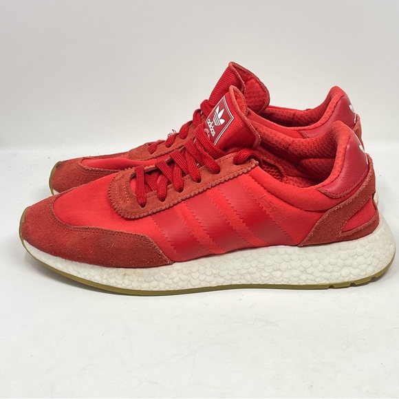 Adidas I-5923 Shoes Mens 8 Red Gum Soles Mesh Suede Running Sneakers D97346 - Picture 2 of 16